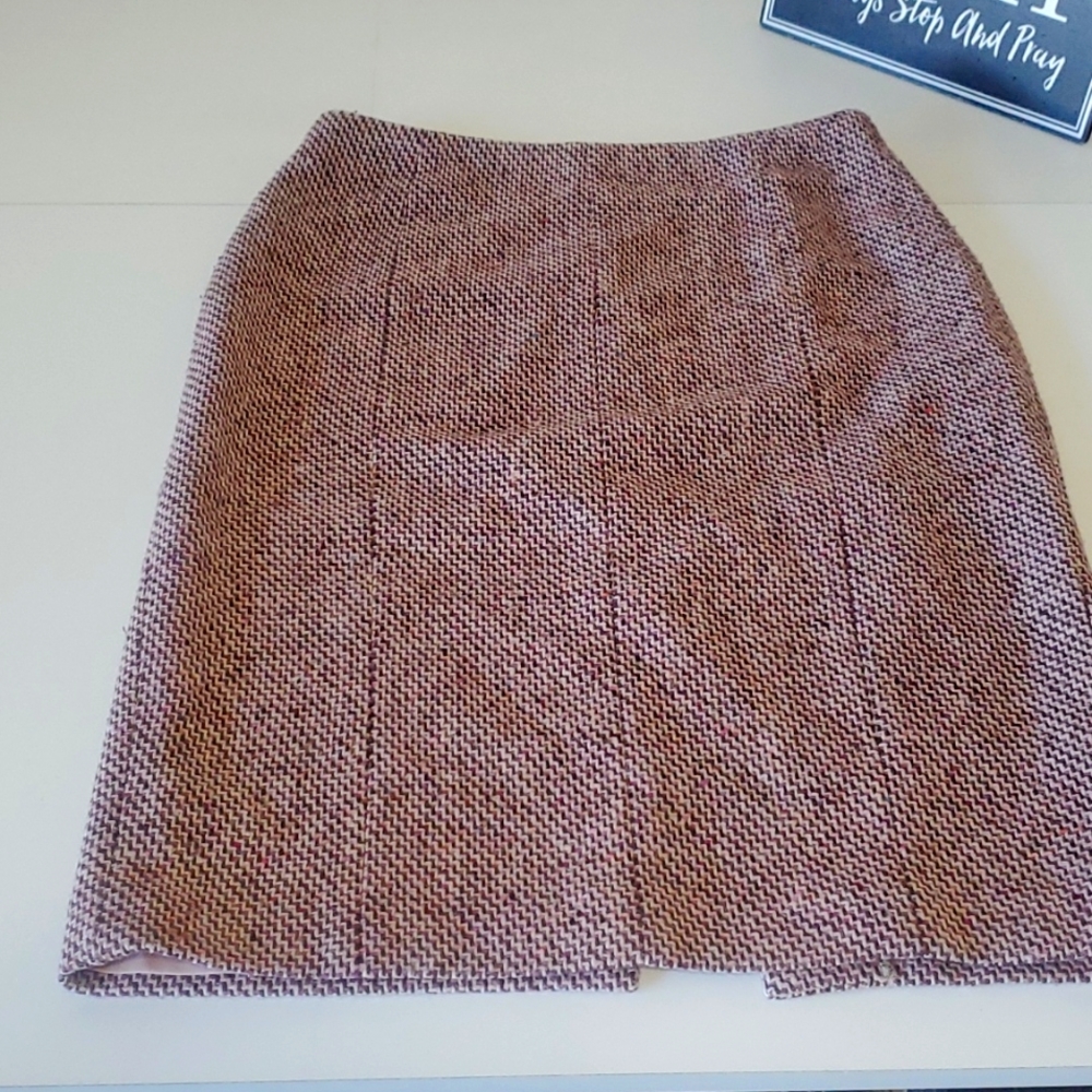 Women's Rose and Brown tweed pencil skirt